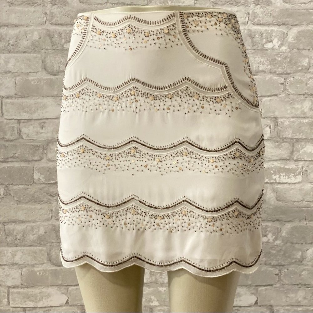 NWOT Club Monaco Embellished Mini Skirt - Picture 9 of 9
